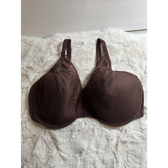 38DDD BRA NATORI Womens Brown Lined Underwire Back Closure Adjustable - Picture 1 of 5